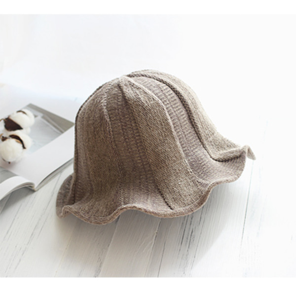 니트골지 와이어 벙거지 모자 (6color)